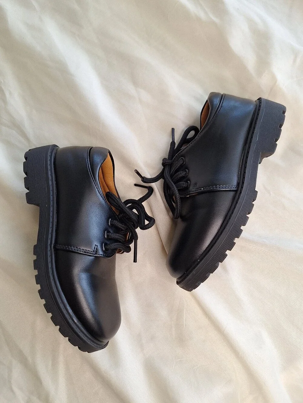 Toddler Kids Classic Black Lace-Up Dress Shoes Size 27/10